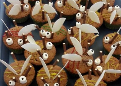 Bienen-Muffins