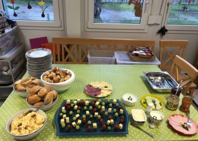 Frühstücksbuffet in den Ferien