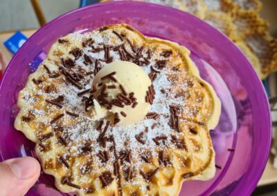 Waffeln backen
