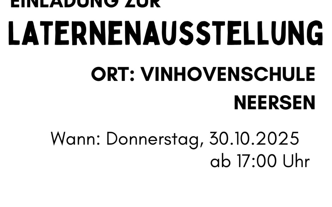 Einladung zur Laternenausstellung